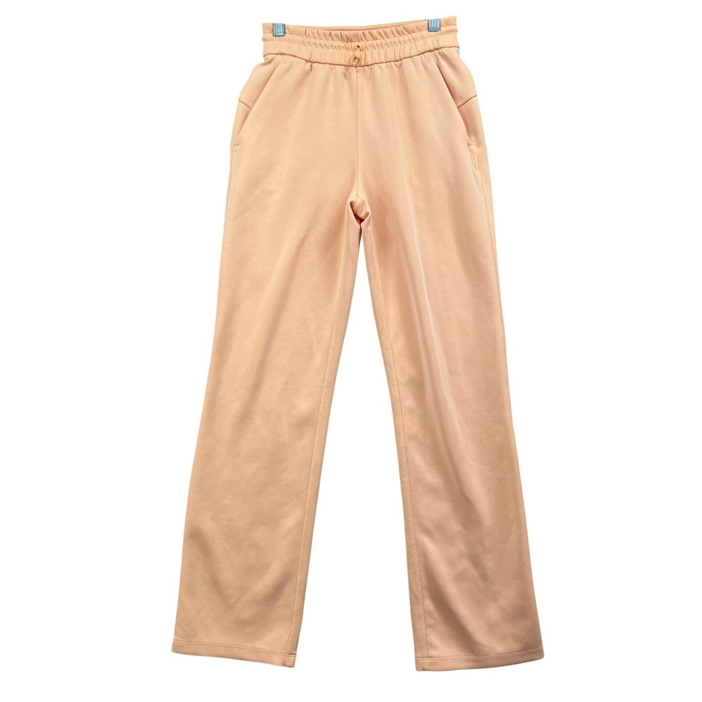 Lululemon Softstreme High-Rise Straight-Leg Pants Women 0 Peach Athleisure Comfy